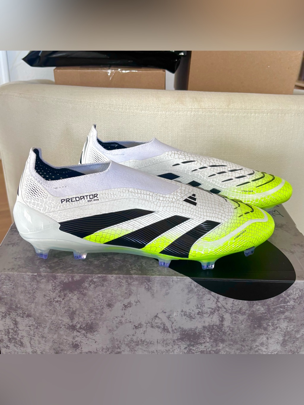 Adidas Predator Elite Laceless Fg Radiant Blaze Pack Men’s 9.5 No Box W/Bag